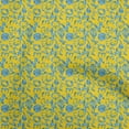 thumbnail image 1 of oneOone Viscose Jersey Yellow Fabric Abstracts Sewing Craft Projects Fabric Prints By Yard 60 Inch Wide, 1 of 5