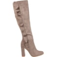 thumbnail image 2 of Women's Journee Collection Vivian Wide Calf Knee High Boot Taupe Microsuede 6.5 M, 2 of 6