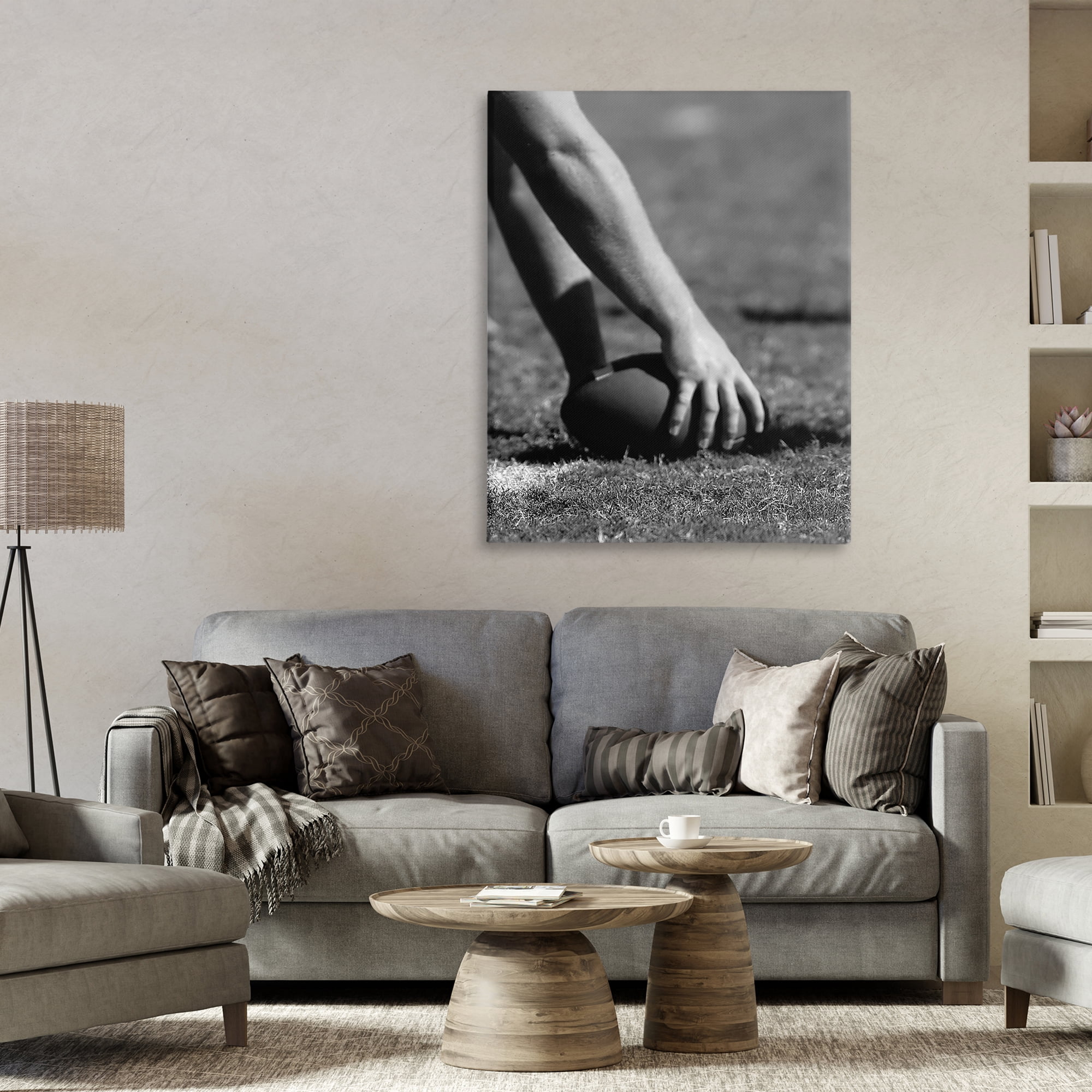Stupell Industries Football Hike in Action Canvas Wall Art, design by Marcus Prime