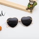 thumbnail image 3 of Gafas de sol para niños con forma de corazón para fiesta de regalo para película negra, 3 of 9