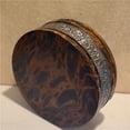 thumbnail image 6 of Retro Vintage Wooden Emboss Ashtray Home Office Cigar Tobacco Ash Tray Case Pink Wood, Tin, 6 of 7
