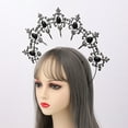 thumbnail image 4 of Women Baroque Cross Goddess Halo Crown Tiara Headband Virgin Mary Headpiece, 4 of 6