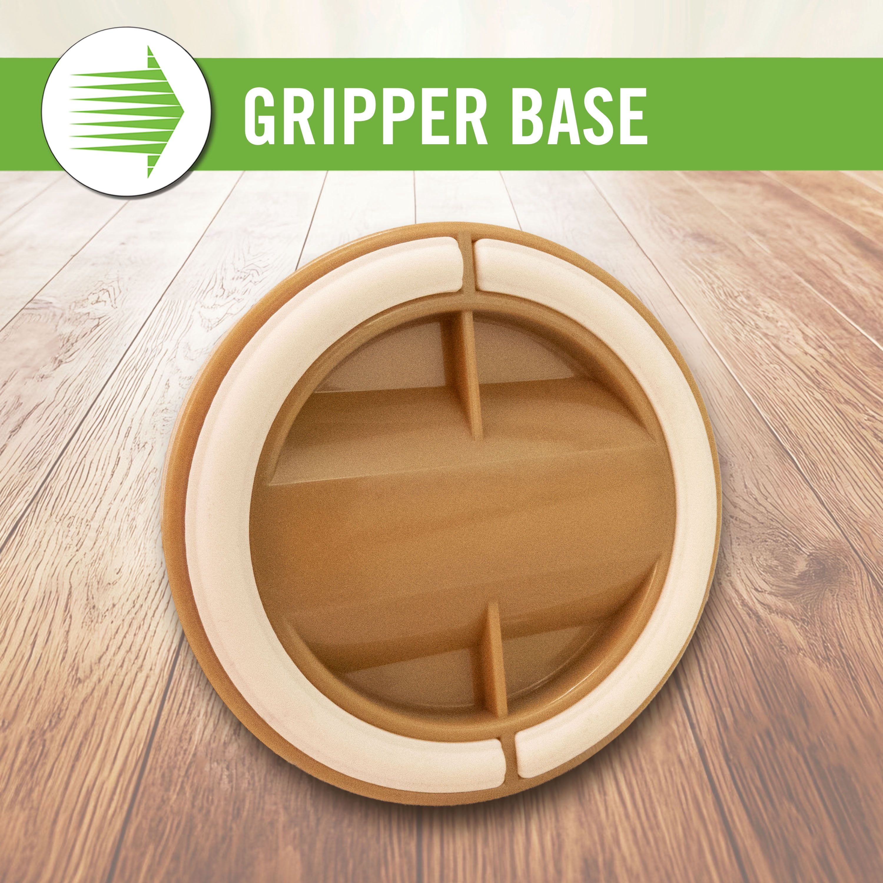 Super Sliders 2-1/8 Inch Caster Cups for Furniture Wheels, Protect Floors & Secure Furniture, 4 Pack