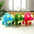 thumbnail image 4 of Anmrize Dinosaur Plush Pillows, 22"Dinosaur Plushies Soft and Cuddly Dinosaur Plush Pillow, Suitable for Everyone Who Likes Dinosaurs to Play and Hug(Red Triceratops), 4 of 6