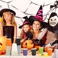 thumbnail image 6 of 60 Pieces Halloween Party Cups 9 Ounce Disposable Paper Cups Black and Orange Drinking Cup Cold Hot Drink Table Decor Supplies for Halloween Party, DIY, and Holiday, 5 Colors, 6 of 14