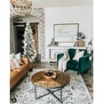 thumbnail image 4 of Perfect Holiday 6 Ft Snow Flocked Pre-lit Natural Alpine Christmas Tree with 482 Tips - Includes Metal Base Dia 32", 4 of 5