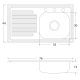 thumbnail image 3 of Fregadero Cocina Empotrar 1 Tina 76x44x14 M401 Izq EB Tecnica linea Mark, 3 of 3