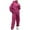 Hot Pink, variant on Yeaiivve Womens Lounge Sweatsuit Sets 2 Piece Fall Outfits Oversized Pullover Hoodie and Jogging Sweatpants Y2K Tracksuit Black S