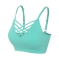 thumbnail image 1 of KOGMO Women's Front V-Lattice Bralette with Adjustable Straps and Removable Bra Pads, 1 of 6