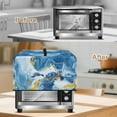 thumbnail image 3 of TSOVTHRID Microwave Cover for Countertop Convection Ovens, Dustproof Small Electrical Appliance Protector Kitchen Decor, Sea Turtle Blue Golden Marble Texture Print, 20.9"W x 15.7"D x 12.4"H, L, 3 of 7