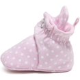 thumbnail image 4 of Ro + Me Infant Girls Baby Non-Slip Bootie (Pink Polka Dot, Large 6-12 months), 4 of 7