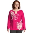 thumbnail image 1 of Just My Size T-shirt Graphique à Manches Longues pour Femmes, 3X, 1 of 1