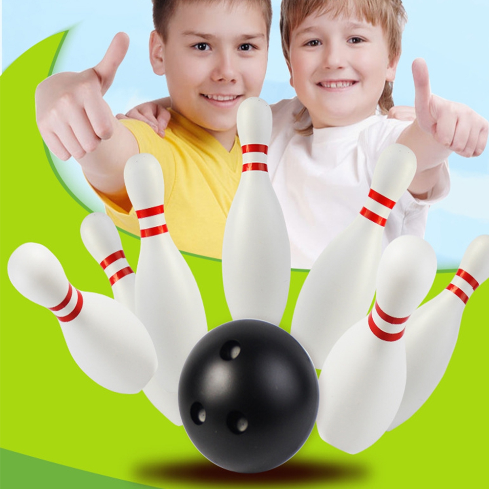 Dengjunhu 12Pcs/Set Kids Bowling Balls Toy Small Plastic Bowling Set
