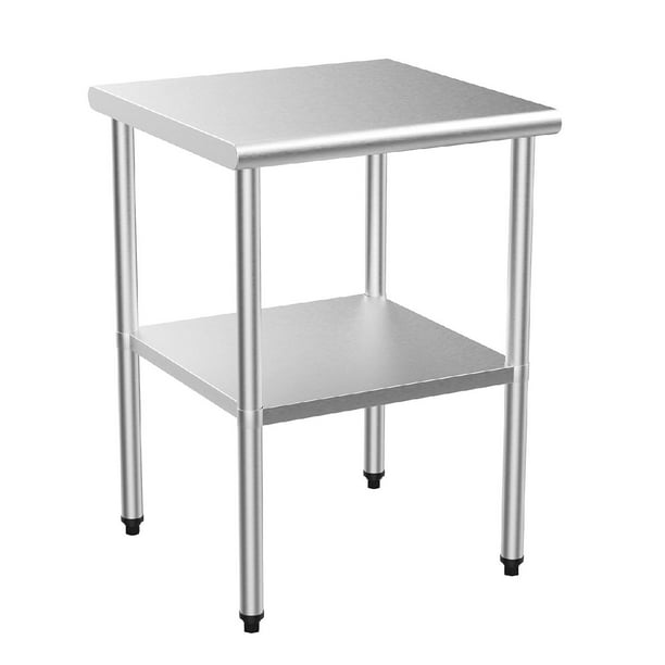 ROVSUN Stainless Steel Table for Prep & Work 24'' x 24'' - Walmart.com