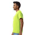 thumbnail image 4 of Gildan Men Ultra Cotton Hi Vis T-Shirt, Short Sleeve Crew Neck, Classic Work Tee, Safety Green, XL, 4 of 6