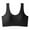 Black1, variant on Plebaso Womens Cotton Sports Bras Soft Padded Workout Bras Wireless Breathable Bralettes Everyday Wear