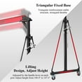 thumbnail image 5 of Adjustable Gantry Crane, 5000LBS Capacity Shop Lift Hoist Rated, Portable Design with 360°Locking Wheels,Gantry Crane Adjustable Height from93.3" to 140.5" fit for Workshop,Garage, 5 of 7