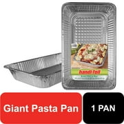 Handi-Foil 19.56" x 11.63" Aluminum Giant Pasta Pan, 1 Count