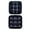 Black, variant on 3D Soccer Ball Ice Cube Mold, Silicone Ice Tray with Lid, Reusable Round Ice Mold for Whiskey, Cocktails & Drinks(Red)