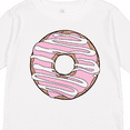 thumbnail image 4 of Inktastic Pink Donut, Donut Frosting, Donut Icing, Glaze Boys or Girls Long Sleeve Toddler T-Shirt, 4 of 5