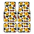 thumbnail image 1 of Kdxio Tapis de Sol Imprimé Vache Tournesol Universel SUV avant Arrière Ensemble Complet 4 Pcs avec Dos en Caoutchouc Antidérapant Accessoires de Voiture pour la Plupart des Voitures, 1 of 7