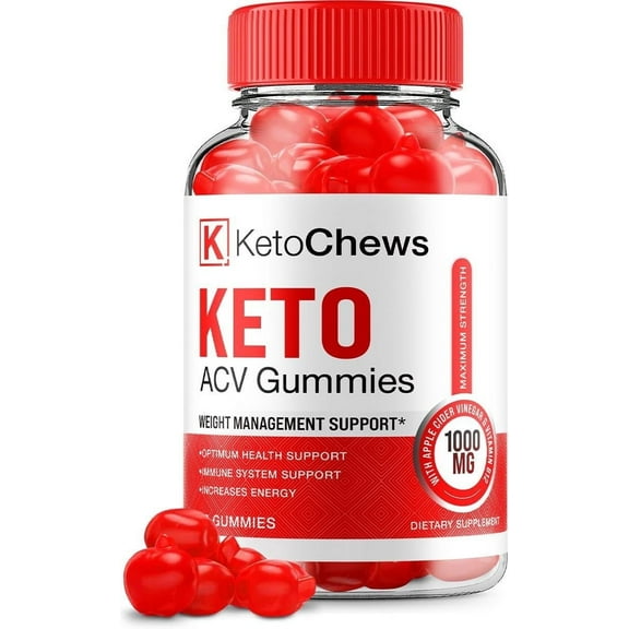 Keto Chews ACV Gummies - Official - Keto Chews ACV Advanced Formula Plus Apple Cider Vinegar Dietary Supplement B12 Beet Root Juice Men Women 60 Gummies