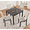 Antique Black ļ¼ Beige, variant on Lovableguy Wooden Farmhouse Dining Table Set for 4,5-Piece Kitchen Table ļ¼ Dining Chairs Set with Linen Upholstered Seats,for Living Room,Kitchen,Light Oak & Beige