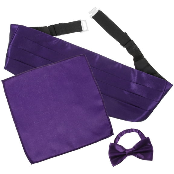 Men's Dress Girdle Handkerchief Belt for Pocket Cummerbund Mens Stained Bow Tie Sashes Man