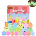 thumbnail image 1 of Purpurina Squishy LEEHUR Mochi, 20 unidades, animales que brillan en la oscuridad, 1 of 8