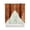 Burnt Orange, variant on Brown Swag Valances for Windows, Retro Oil Painting Modern Abstract Art Aesthetics Rod Pocket Sheer Valances for Small Windows, Swag Toppers Light Filtering for Kitchen Living Room 2 Panels 28''x36''