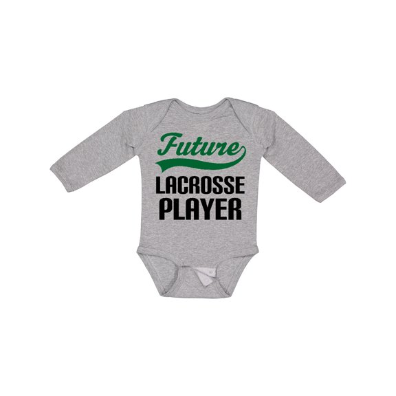 Inktastic Future Lacrosse Player Boys Long Sleeve Baby Bodysuit
