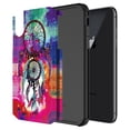 thumbnail image 3 of iPhone Xs Max Case With Tempered Glass Screen Protector, KAESAR Slim Hybrid Dual Layer Graphic Fashion Colorful Cover Armor Case for Apple iPhone X S Max (Dream Catcher), 3 of 5