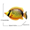 thumbnail image 2 of Clearance Hangs under $10,Tropical Fish Wall Hanging Art Sculpture Garden Room Terrace Wall Decoration, 2 of 3
