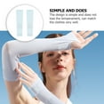 thumbnail image 3 of 1 Pair UV Sun Protection Sleeves Cooling Ice Silk Sleeves Riding Cycling Cuffes, 3 of 9