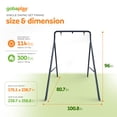 thumbnail image 5 of gobaplay Outdoor Swing Set Frame & gobaplay Tree Swing Platform, Green, 5 of 10