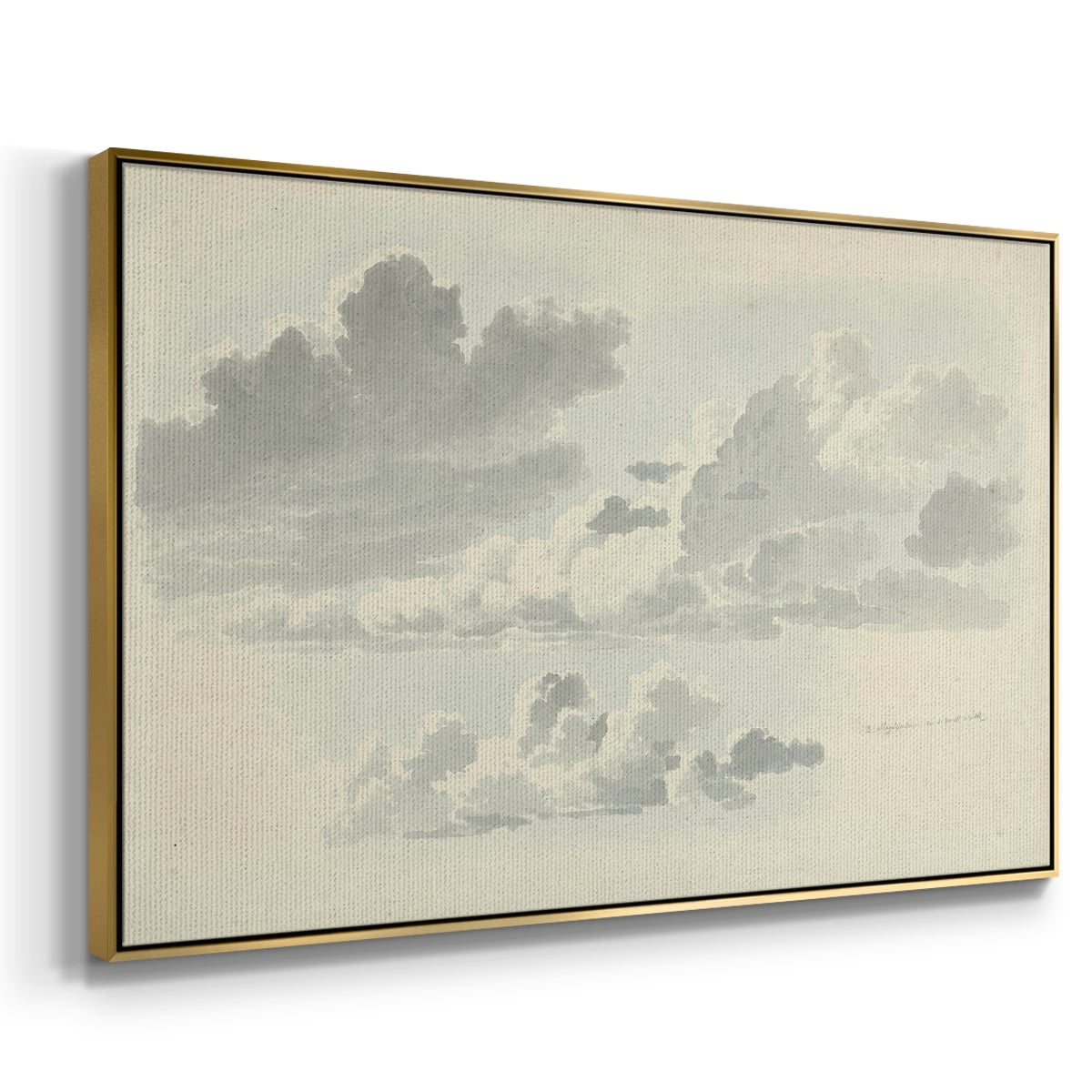 Vintage Landscape-CCCLXVIII By Wexford Home Framed in Gold Wood Gallery Wrapped Canvas 25 in. x 37 in.