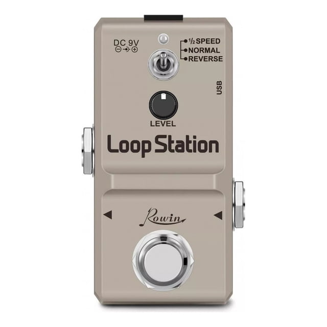 Looper Pedal Rowin LN-332S 48K Loop Station para guitarra