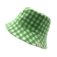 thumbnail image 5 of Empire Cove Checkered Tile Reversible Bucket Hat Fisherman Cap Women Men Green, 5 of 5
