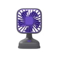 thumbnail image 3 of AuroraX Purple Desk Fans Personal Cooling USB Charging Mini Cooler Lightweight Quiet Adjustable Speeds Strong Airflow Office Table Fan, 3 of 7
