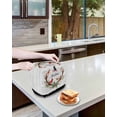 thumbnail image 3 of Christmas Cardinal Toaster Cover 4 Slice, Large Kitchen Appliance Covers, Winter Xmas Farmhouse Holly Wood Grain Toaster Oven Cover with Loop, Bread Machine Cover Polyester Dust Cover Protection, 3 of 4