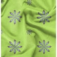thumbnail image 1 of Soimoi Green Satin Silk Fabric Shells Ocean Decor Fabric Printed Yard 42 Inch Wide, 1 of 6