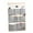 A, variant on Tkrady Linen Cotton Fabric 8 Pockets Wall Door Cloth Hanging Storage Bag Home Organizer (Black Stripe)
