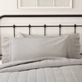 thumbnail image 4 of VHC Brands Hatteras Seersucker Ticking Striped Cotton Americana Bedding King Pillow Case Set of 2, Pillowcase Set 21x40, Denim Blue, 4 of 5