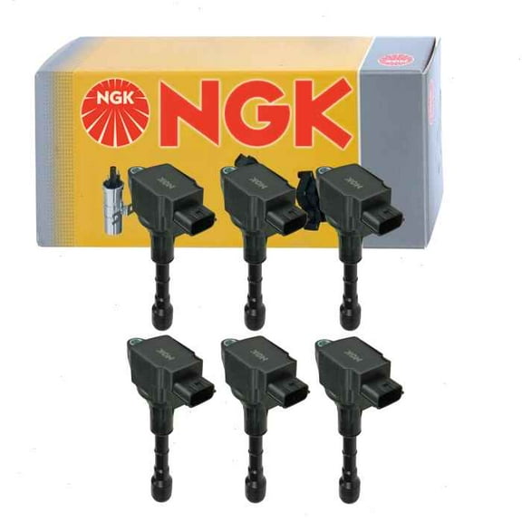 6 pc NGK Ignition Coils compatible with Infiniti Q50 3.5L V6 2014-2017