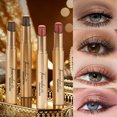 thumbnail image 6 of 3 Color Gradient Eyeshadow Stick, Portable Glitter Gradient Eye Shadow, Makeup Pen Color Gradient Eye shadow Rotation Flash Radiation Eye shadow Stick Durable Women's Eye Makeup Eye Shadow, 6 of 9