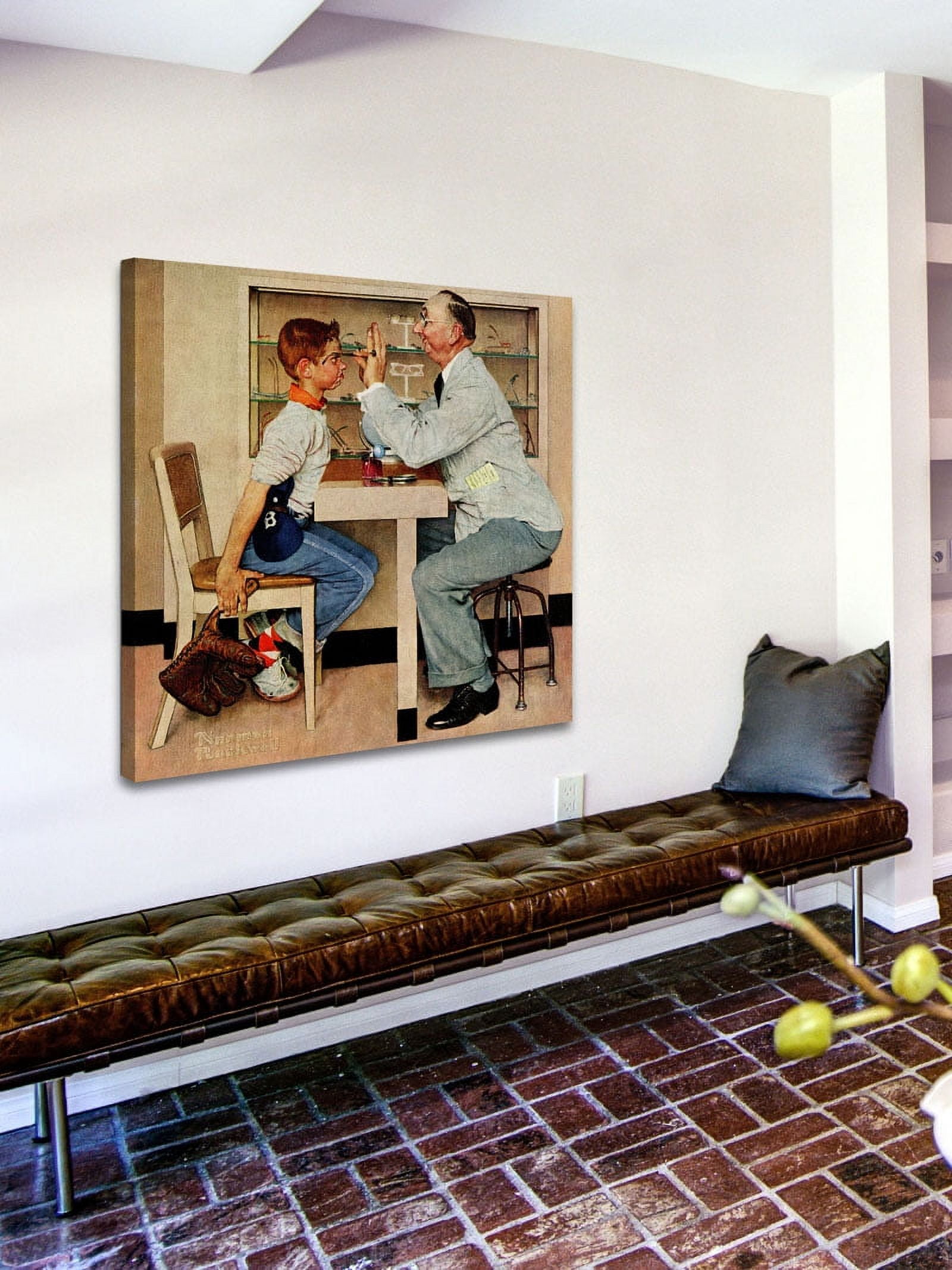 Marmont Hill "Eye Doctor" by Norman Rockwell Painting Print on Canvas