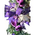 thumbnail image 4 of Cross Wreath, Purple Floral Wreath, Easter Wreath, Religious Decor, 4 of 5