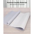 thumbnail image 3 of Desk Pad Protector, Mouse Pad, Non-Slip Computer Mat for Desk, PU Leather Office Desk Mat for Home & Office, Waterproof Laptop Desk Blotter for Keyboard and Mouse (35.4" x 17.7", Light Gray), 3 of 8