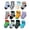 D2-Black, variant on CAUYDY 3T 4T 5T Toddler Girls Socks Set 12PC Baby Kids Non-Slip Floor Socks Mid Cut for Fall Winter Spring Sizes 3-5 Years