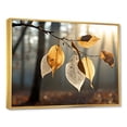 thumbnail image 2 of Designart "Harmonious Autumn Leaves In Sunlight V" Leaves Floater Framed Canvas Wall Art, 2 of 5